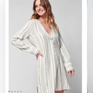 Faherty Beach Days Tunic Dress Luciano Stripe, Size S